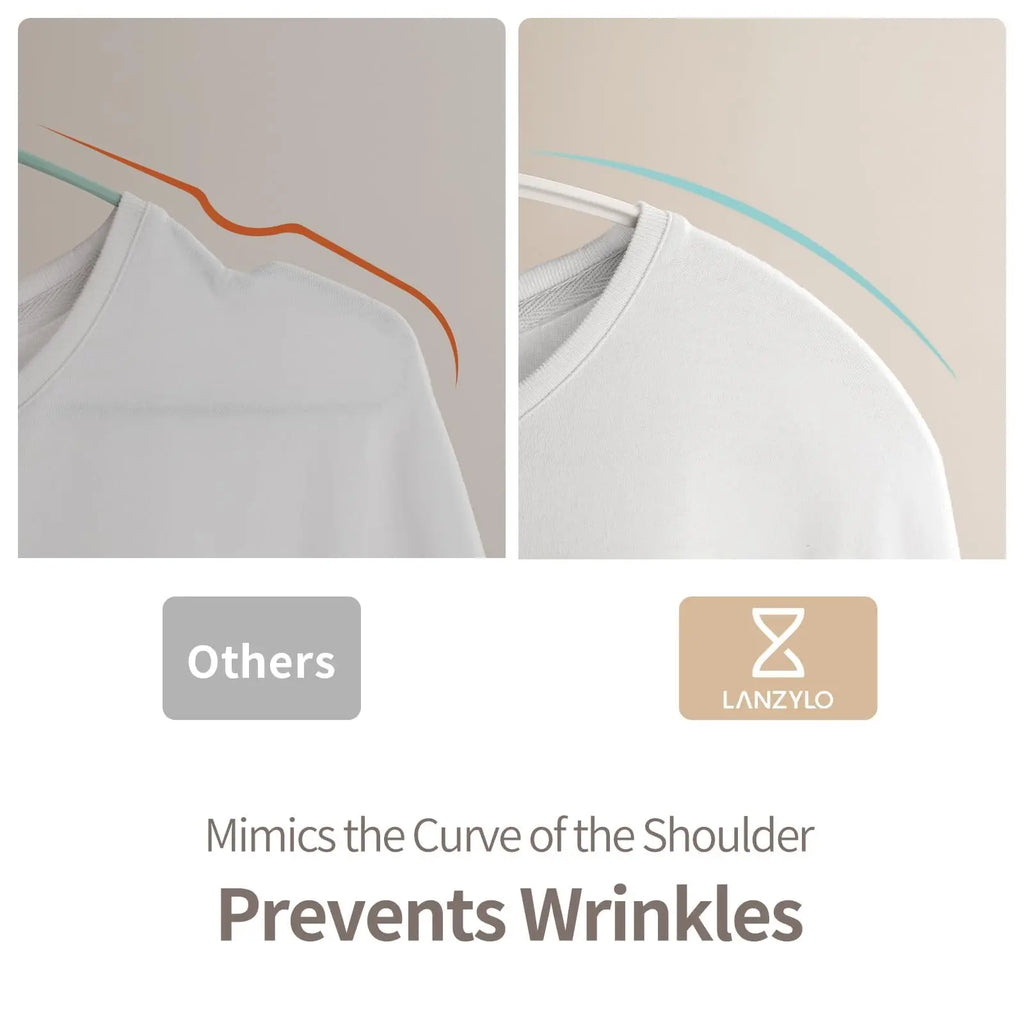 Cintres larges épaules renforcés sans couture – lot de 10 large ou slim