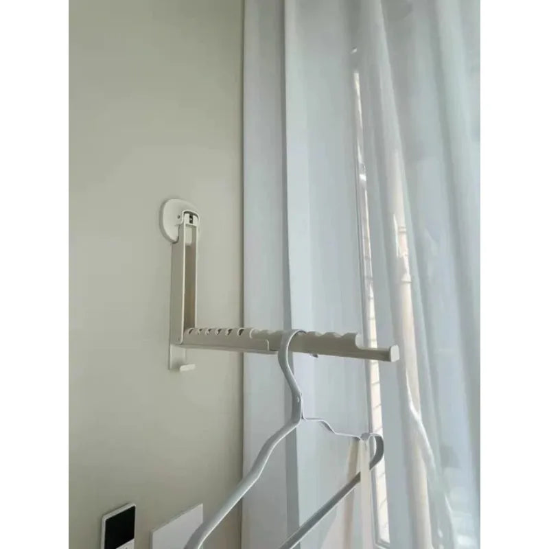 Étendoir à linge mural ventouse pliable - télescopique