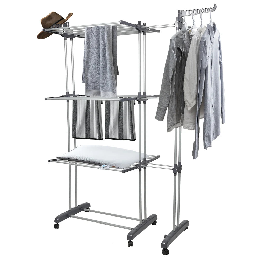 Étendoir tour extensible 4 niveaux – 75 à 142,5cm