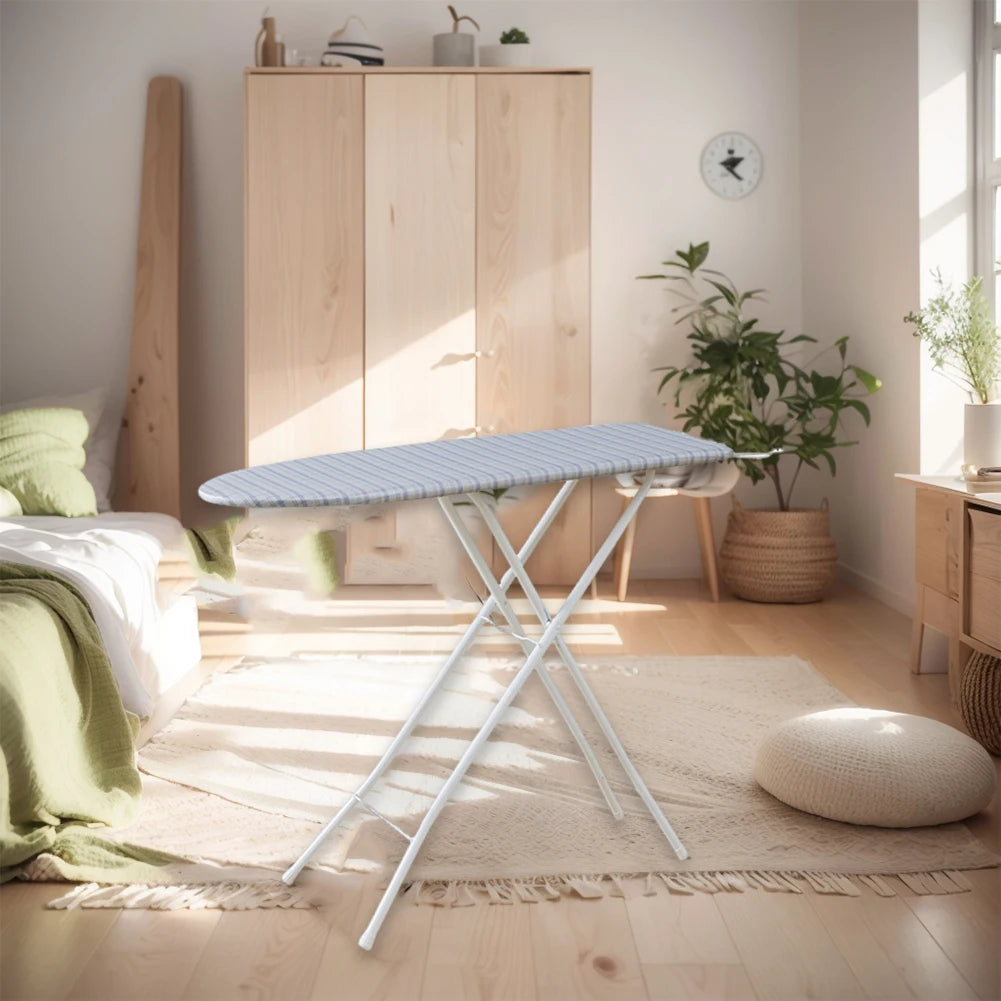 Ironing Board Adjustable Height Foldable Ironing Stand Iron Board with Heat Resistant Cover Ironing Board for Home Laundry Room