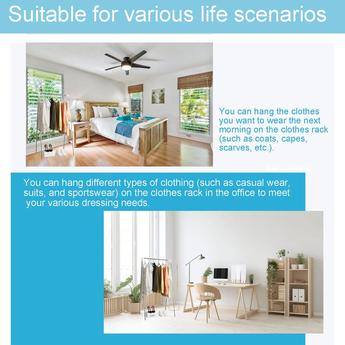 Petit étendoir à linge rétractable camping intérieur extérieur