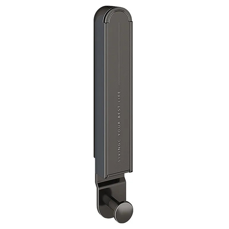 Étendoir mural pliable noir – aluminium minimaliste