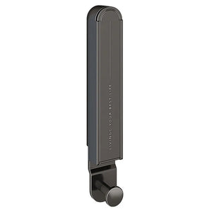 Étendoir mural pliable noir – aluminium minimaliste
