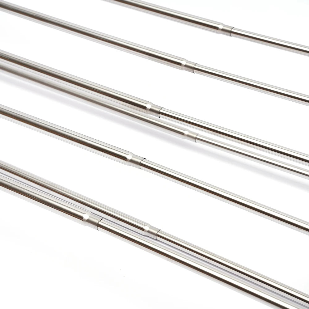 Étendoir mural extensible 7 rails – acier inoxydable 42-80 cm