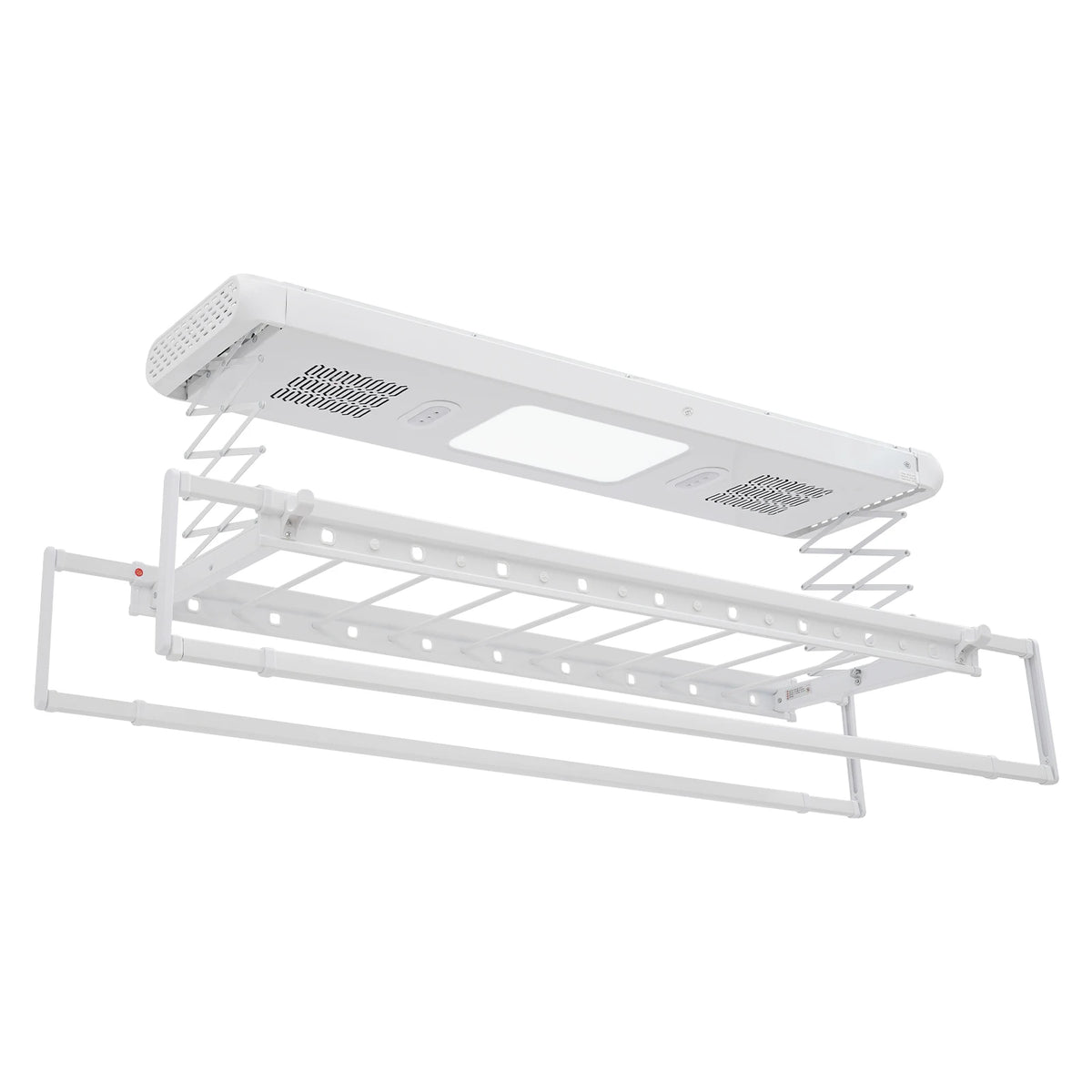 Étendoir plafond électrique LED – ventilation et télécommande