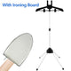 Steamer Stand with Hand-held Ironing Board 84-160cm Portable High Adjustable Handheld Garment Steamer Rack Foldable Home Hanger