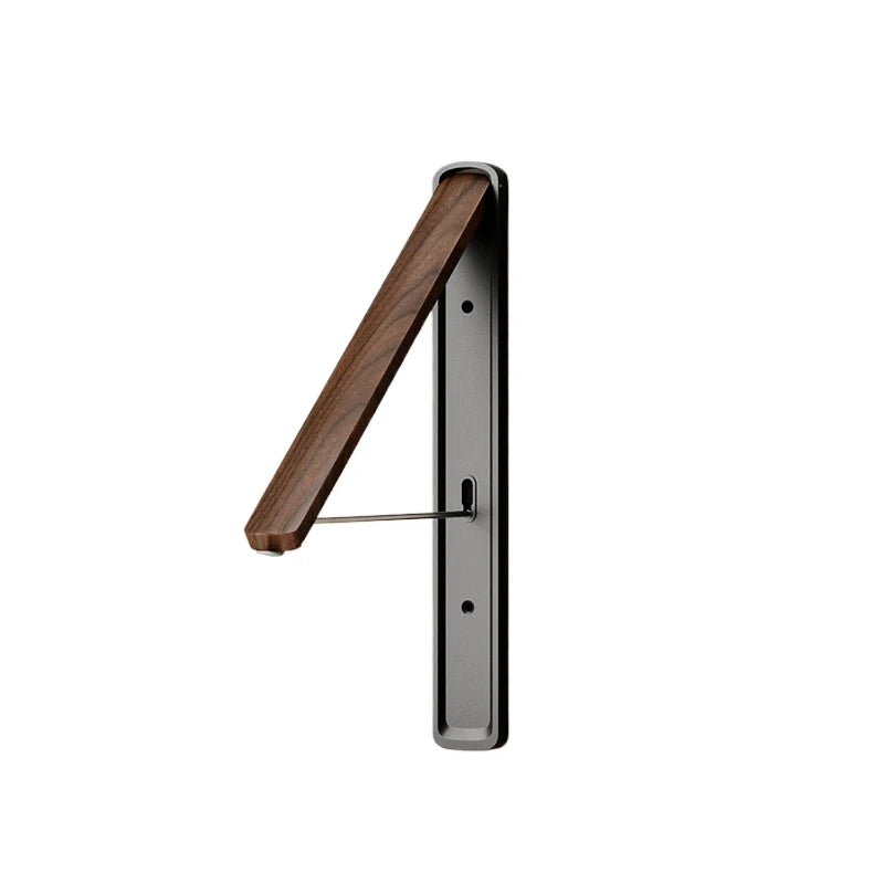 Étendoir mural pliable invisible – bois aluminium