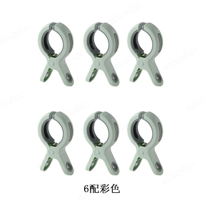 Grandes pinces à linge plastique XXL ouverture 7,7 cm — lot de 3 ou 6
