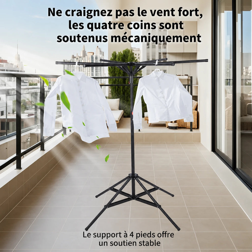 Séchoir parapluie pliable sur pied — vue 6