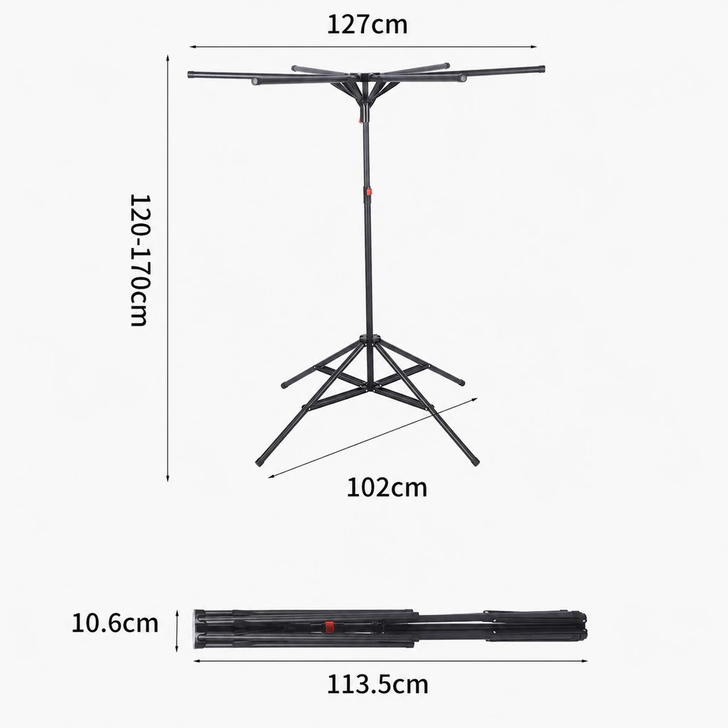 Séchoir parapluie pliable sur pied — vue 4