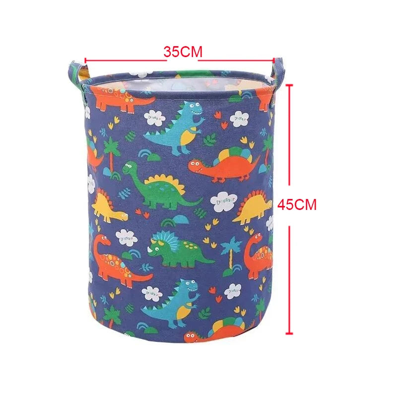 Panier à linge coton et lin – motifs enfants et déco 5 designs 35x45cm