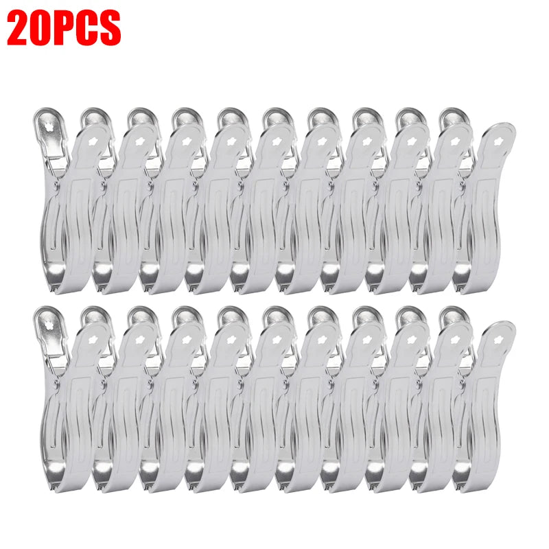 Pinces à linge inox grande taille — 5,5 cm, 9 cm ou 13 cm