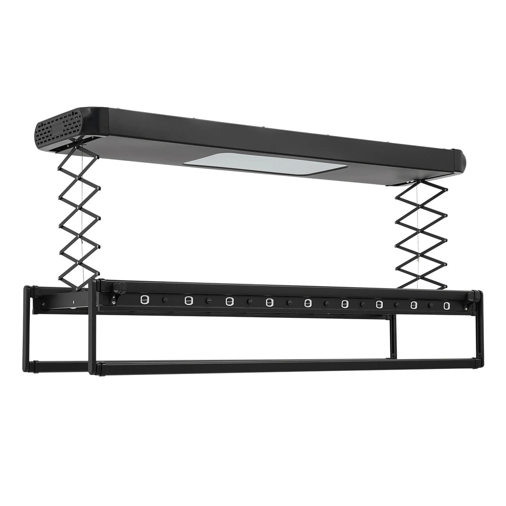 Étendoir plafond motorisé LED – descente télécommandé