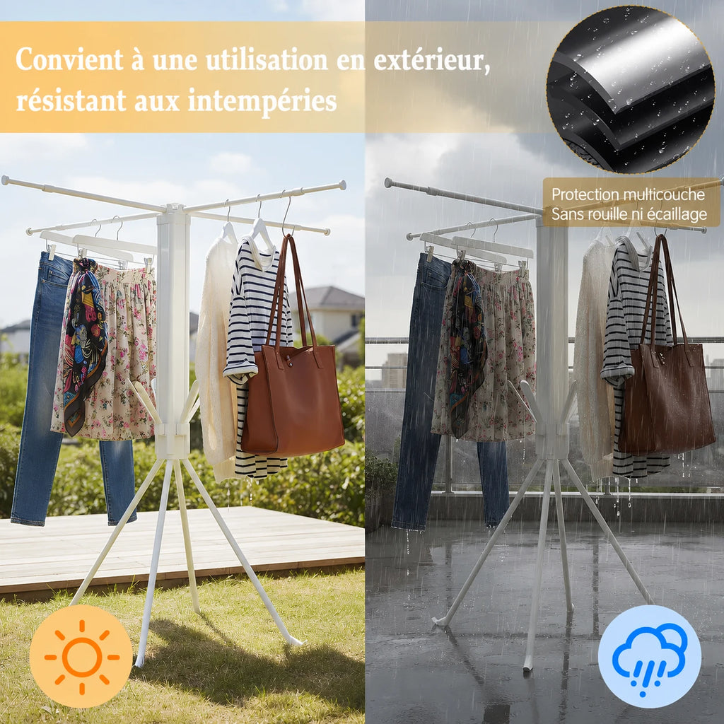 Séchoir parapluie télescopique portable — vue 8