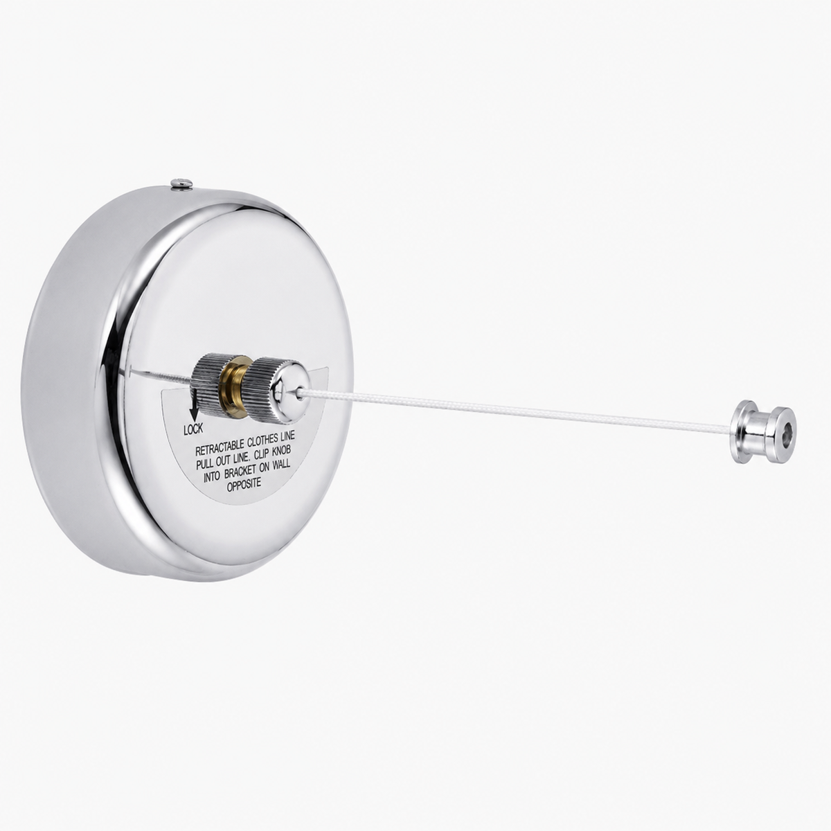 Corde à linge acier inoxydable – rétractable murale