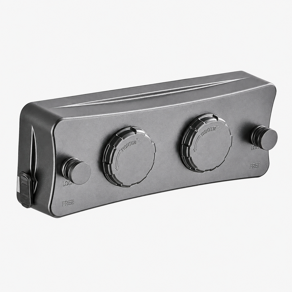 Corde à linge orientable murale – rétractable double fil