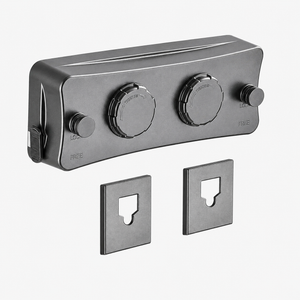 Corde à linge orientable murale – rétractable double fil