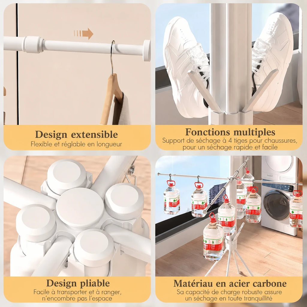 Séchoir parapluie télescopique portable — vue 5