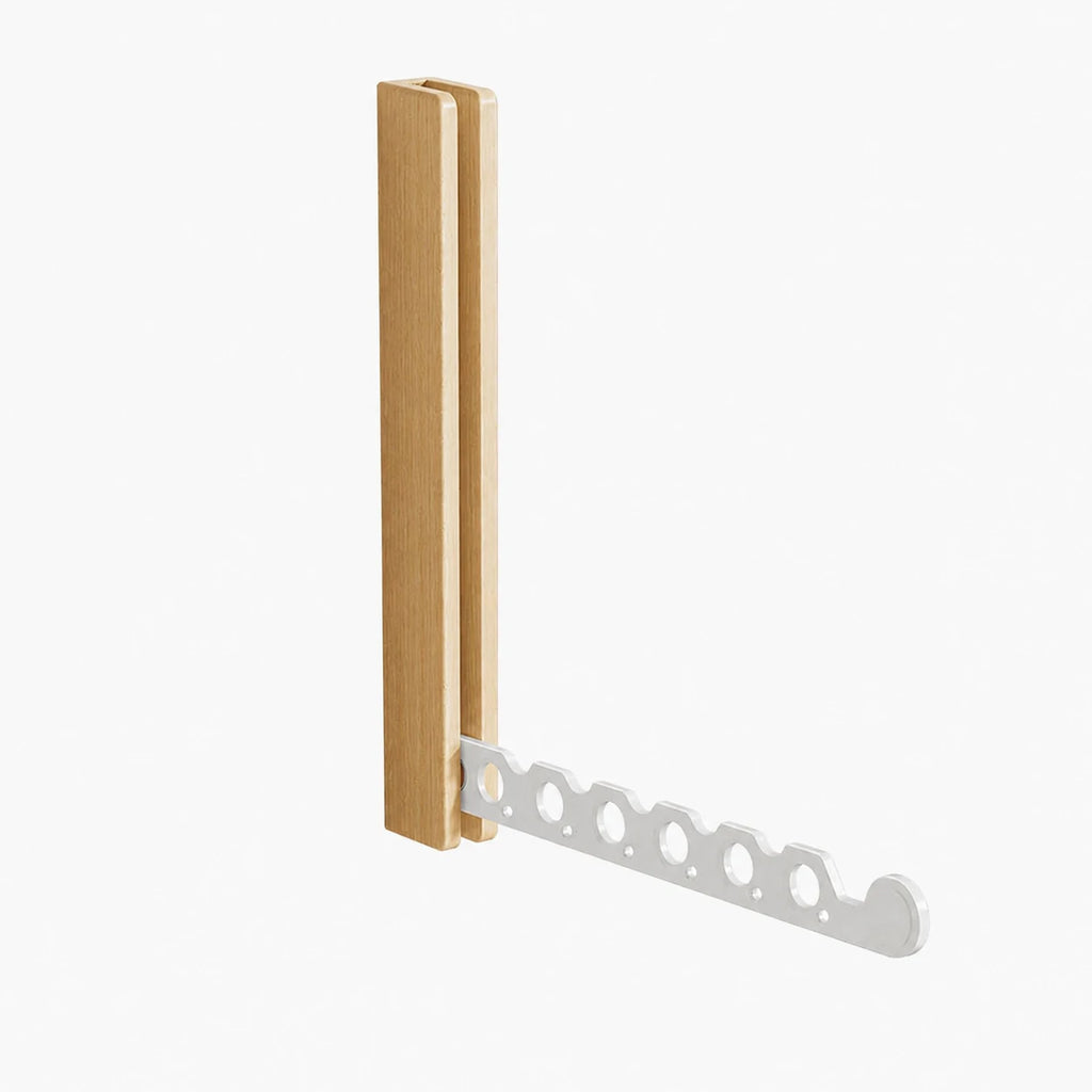 Étendoir mural bois pliable invisible — vue 6