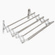 Étendoir mural extensible 7 rails acier inoxydable 42-80 cm