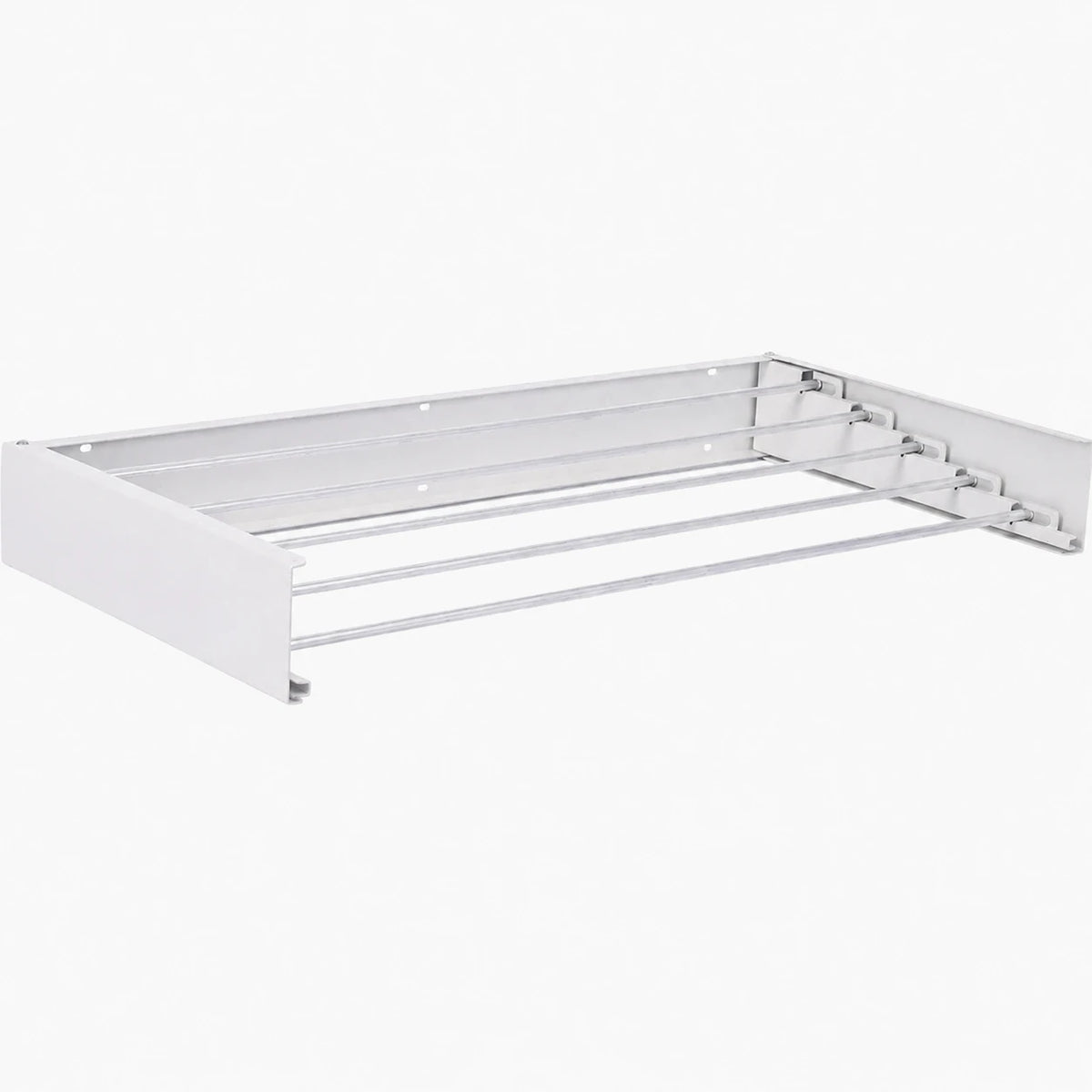 Étendoir mural pliable 5 tiges aluminium 80 ou 100 cm
