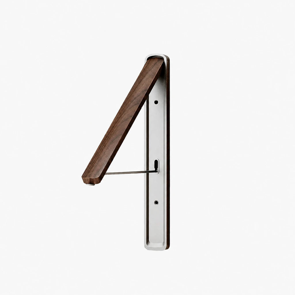 Étendoir mural pliable invisible – bois aluminium