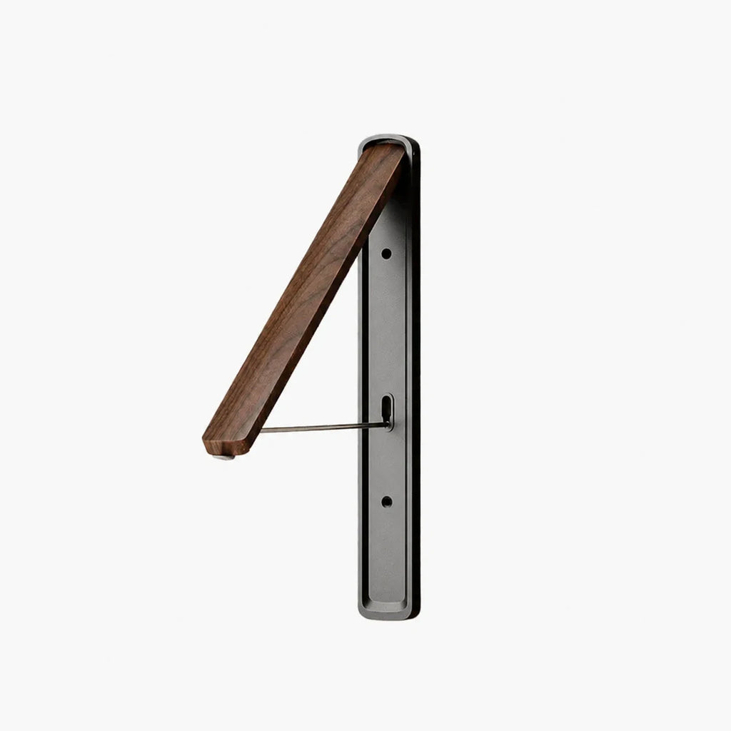 Étendoir mural pliable invisible – bois aluminium