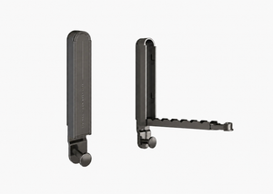 Étendoir mural pliable noir aluminium minimaliste