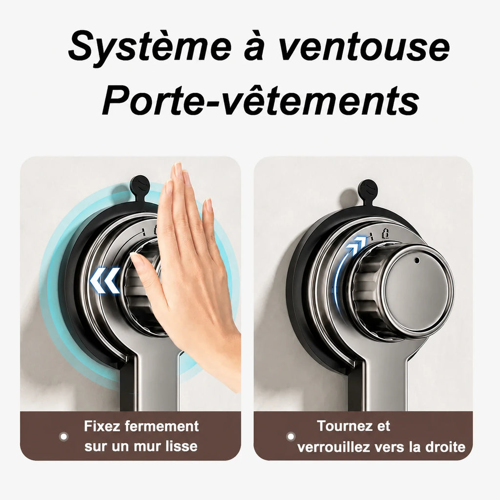 Étendoir mural à ventouse pliable — vue 4
