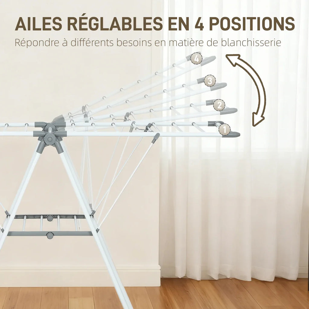 Étendoir pliable ailes réglables — vue 4