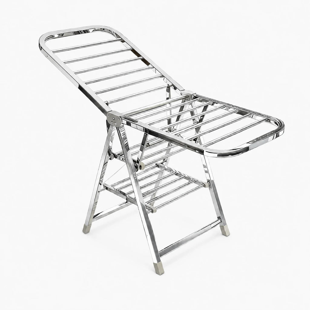 Étendoir à linge pliable inox ailes grande capacité