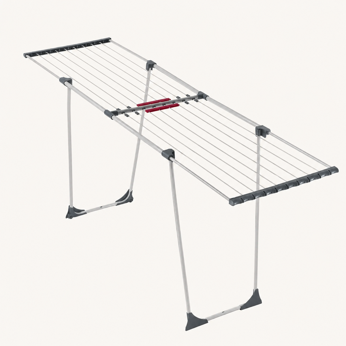 Étendoir à linge pliable extensible – télescopique blanc