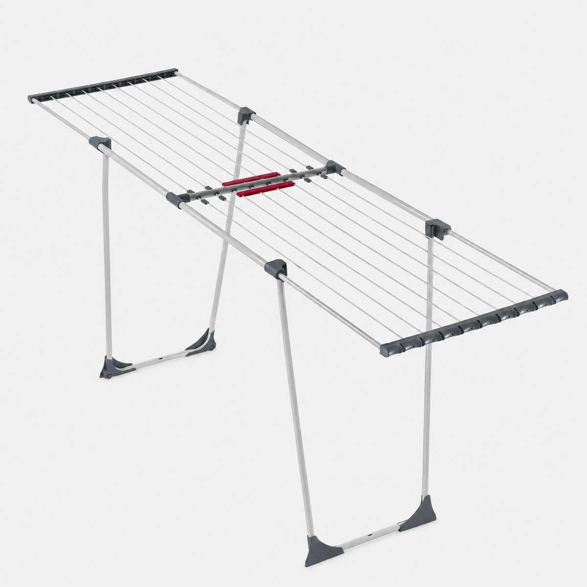 Étendoir à linge pliable extensible – télescopique blanc