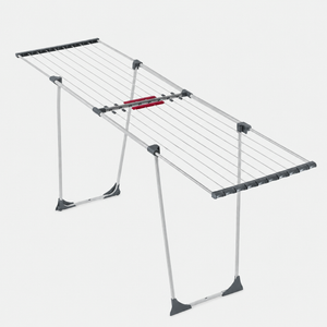 Étendoir à linge pliable extensible – télescopique blanc