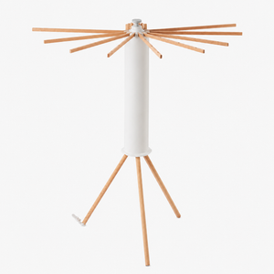Séchoir parapluie rotatif 360° – trépied bois 16 bras