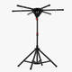 Séchoir parapluie pliable sur pied – acier noir 6 bras
