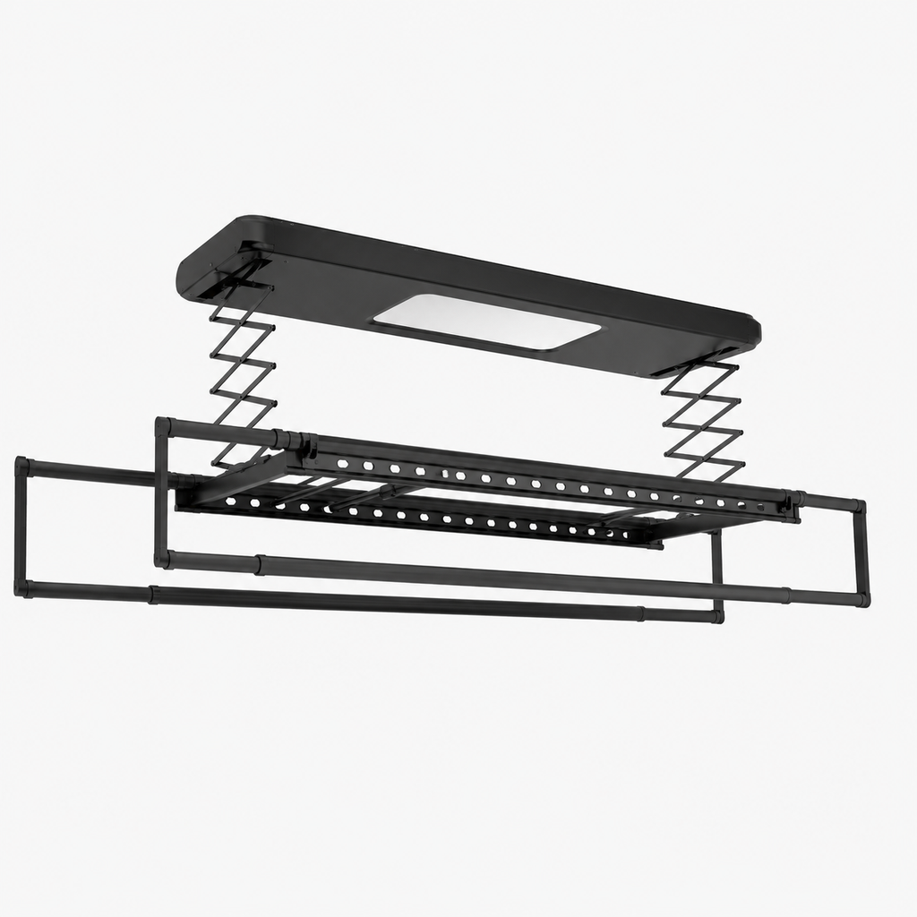 Étendoir plafond motorisé LED – descente télécommandé