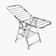 Étendoir à linge pliable inox – ailes grande capacité