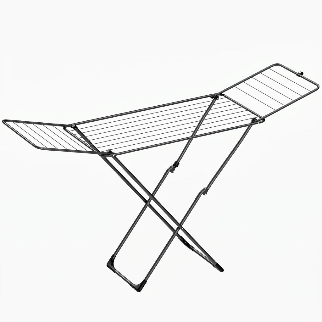 Étendoir à linge pliable grande capacité – 17 barres intérieur-extérieur